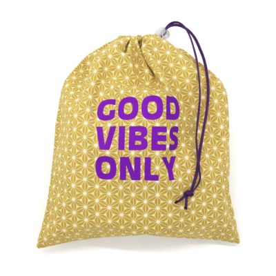 Sac de voyage, TAILLE L,  jaune good vibes only