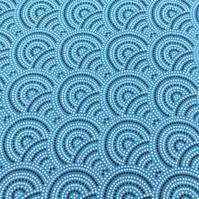 Coton japonais bleu, 10 x 150 cm