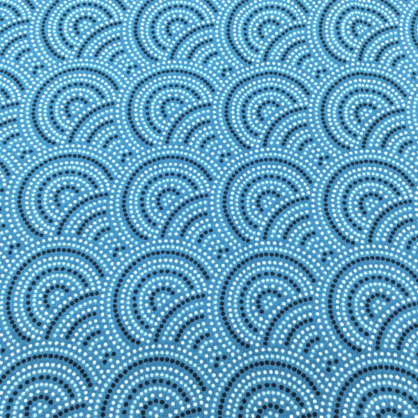 Tissu japonais bleu MELIFACTORY
