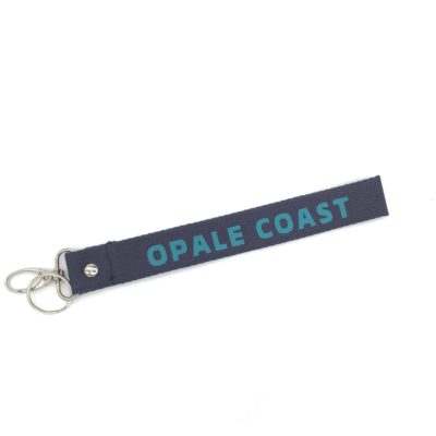Porte clé sangle Opale Coast , bleu marine