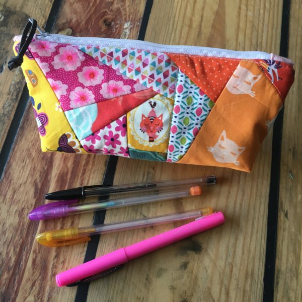 Trousse scolaire patchwork chat 2 MELIFACTORY
