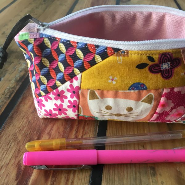 Trousse scolaire patchwork chat MELIFACTORY