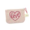 Pochette TAILLE S love rose lurex MELIFACTORY