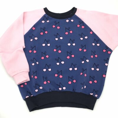 Sweat French Terry cerises 6 ans