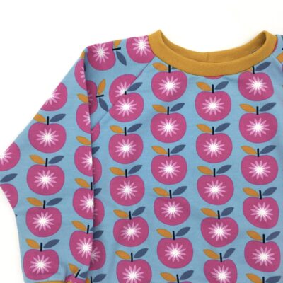 Sweat French Terry pommes roses 4 ans